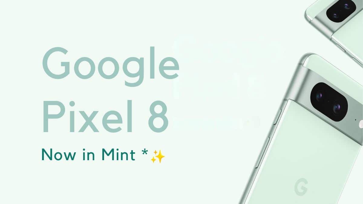 Google Pixel 8 Mint color